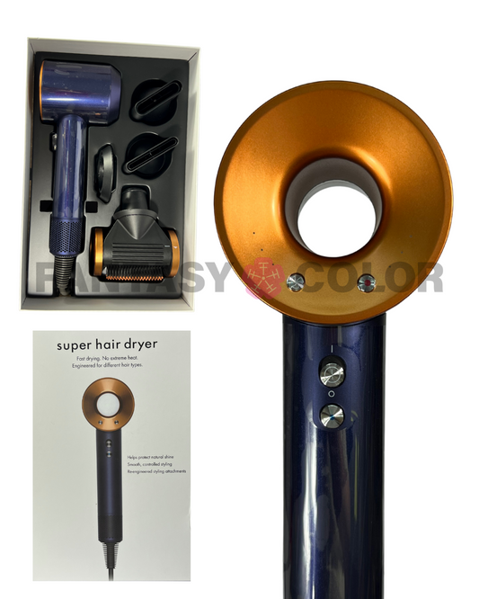SECADORA SUPER HAIR DRYER DORADA
