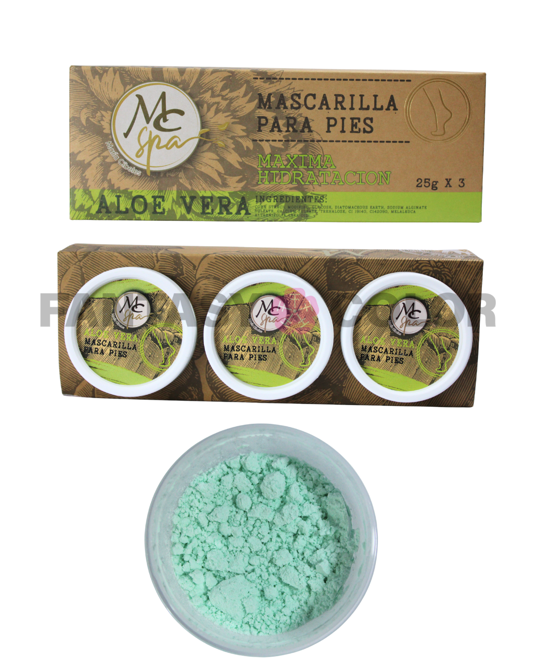 SET DE 3 MASCARILLA PARA PIES MC SPA - 2 VARIANTES