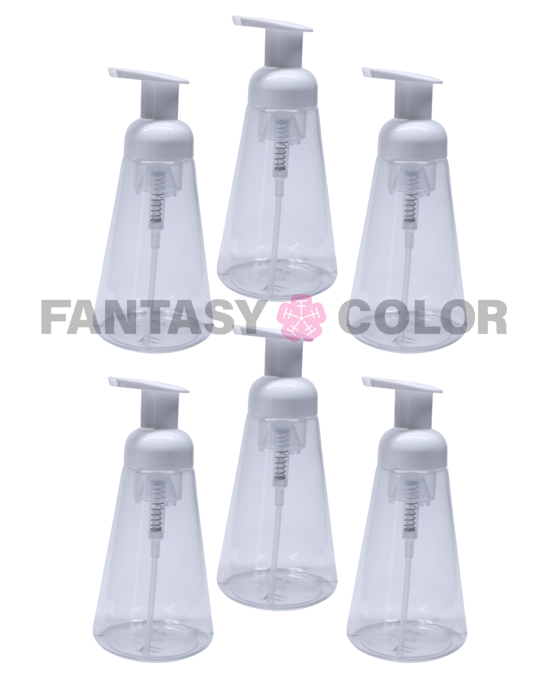 SET DE 6 DOSIFICADOR DE ESPUMA FANTASY COLOR FP-03