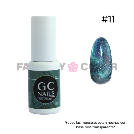 GEL EFECTO OJO DE GATO (20 TONOS DISPONIBLES) GC NAILS