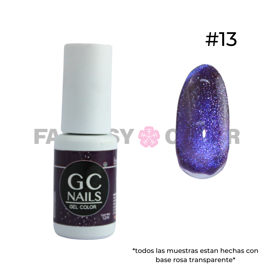 GEL EFECTO OJO DE GATO (20 TONOS DISPONIBLES) GC NAILS