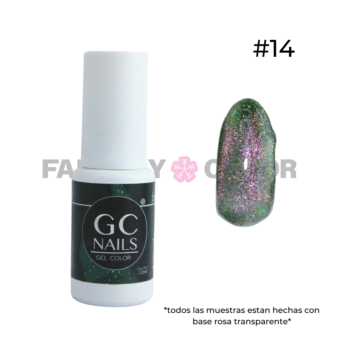 GEL EFECTO OJO DE GATO (20 TONOS DISPONIBLES) GC NAILS