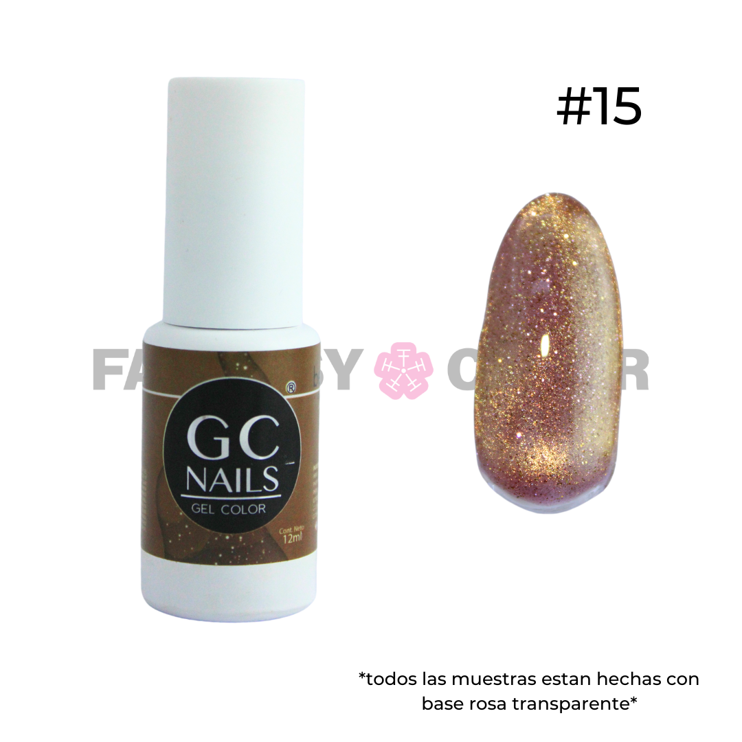 GEL EFECTO OJO DE GATO (20 TONOS DISPONIBLES) GC NAILS