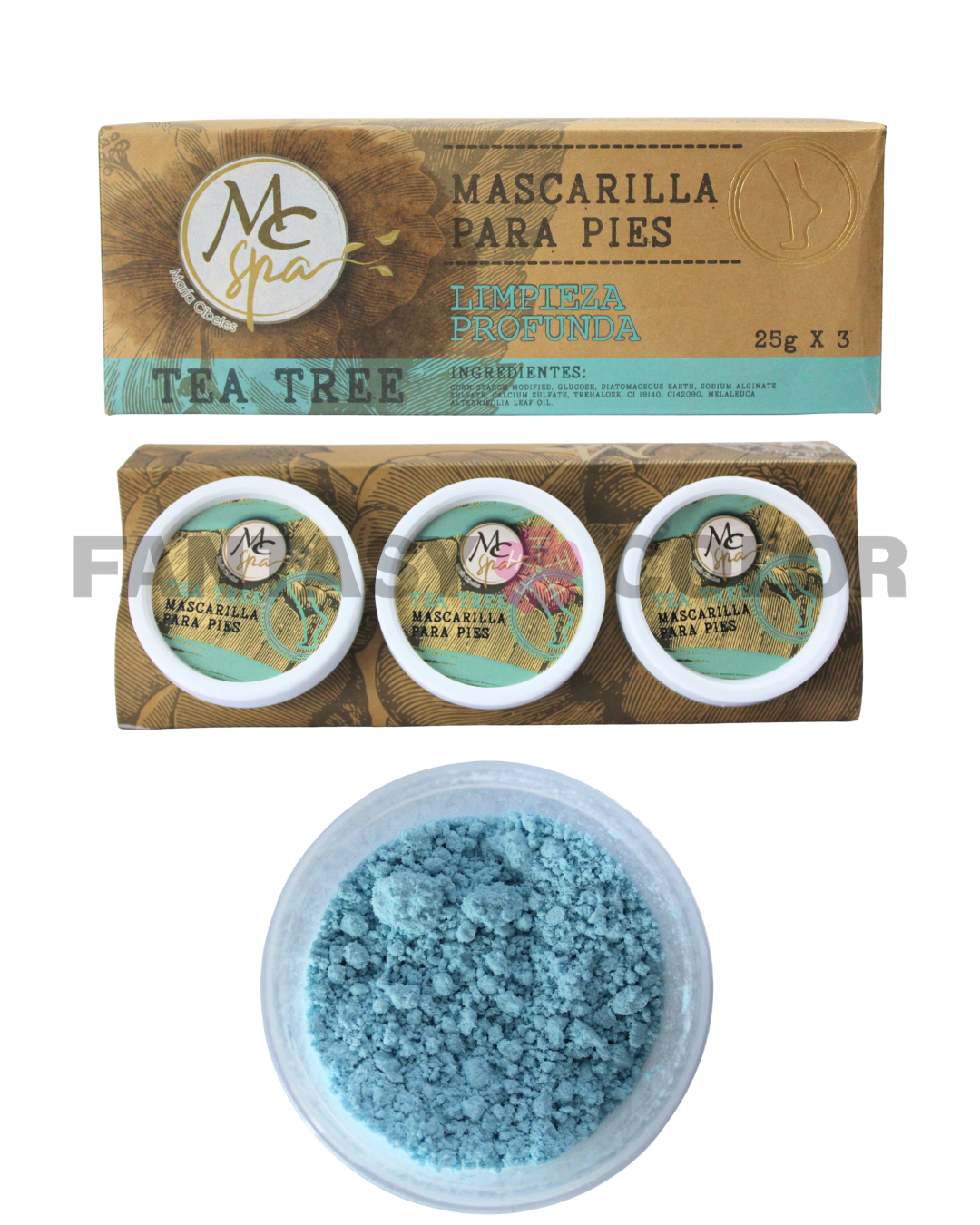 SET DE 6 MASCARILLA PARA PIES MC SPA- 2 VARIANTES