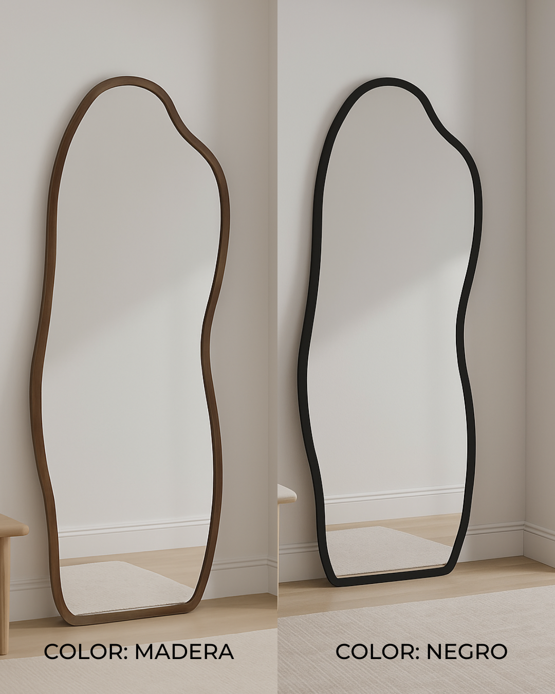 Espejo cuerpo completo para Decoración Interior con Forma Única y Diseño Moderno