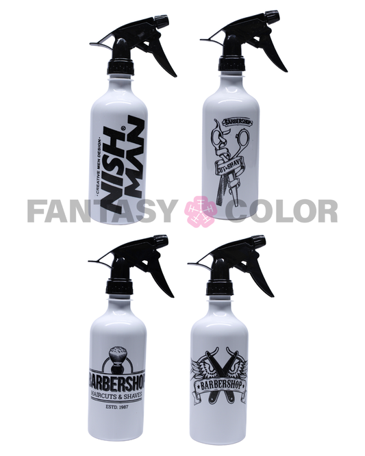 SET DE 4 ATOMIZADORES SURTIDO BARBERIA BLANCOS