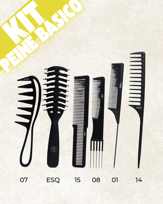 KIT 6 PEINE BÁSICO/ RESISTENCIA TERMICA