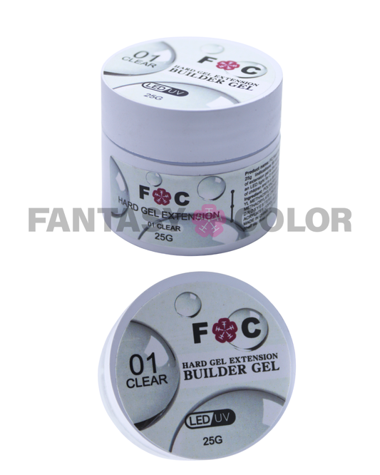 HARD GEL EXTENSION BUILDER GEL 01 CLEAR FANTASY COLOR