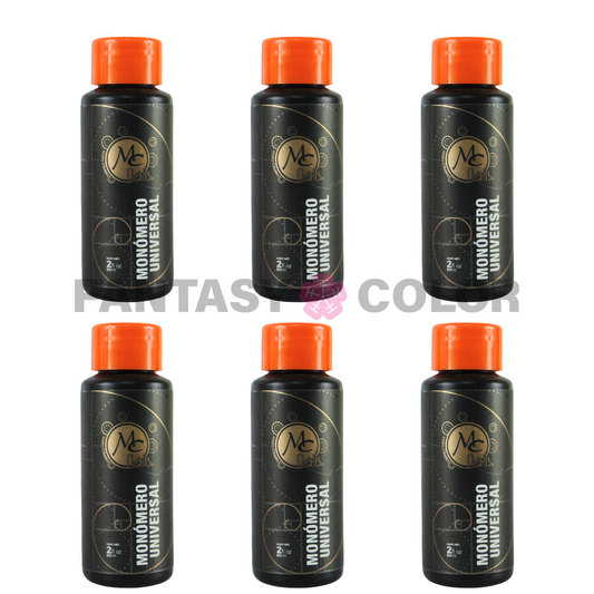 SET DE 6 MONÓMERO UNIVERSAL - 2OZ MC  NAILS