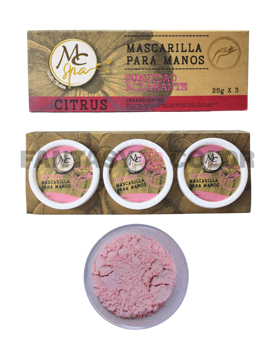 SET DE 6 MASCARILLA PARA MANOS MC SPA - 3 VARIANTES