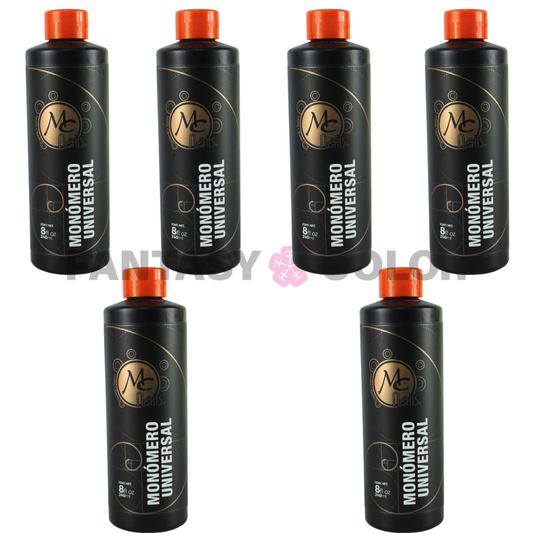 SET DE 6 MONÓMERO UNIVERSAL - 8OZ MC  NAILS