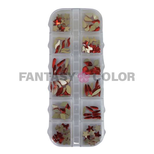 DECORACIÓN CRISTAL- ROJO