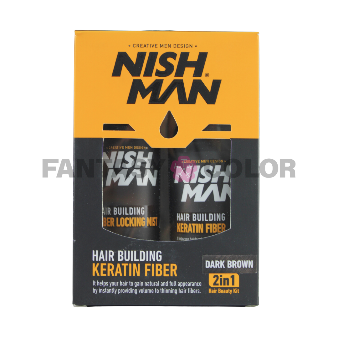 FIBRA+ FIJADOR CON KERATINA - 3 TONOS NISHMAN