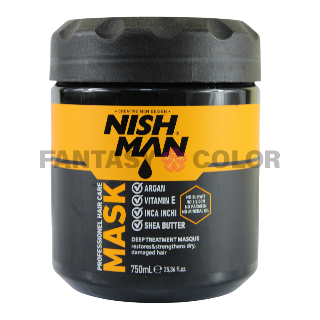 MASCARILLA DE ARGAN + VITAMINA E NISHMAN 750 ML