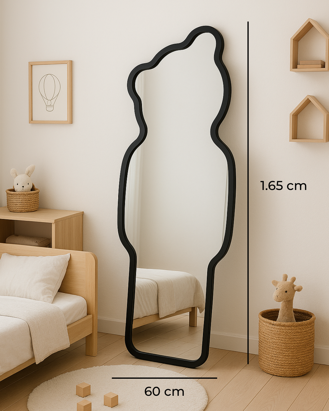 ESPEJO OSO DECORATIVO PARA CUARTO 60*1.65 CM