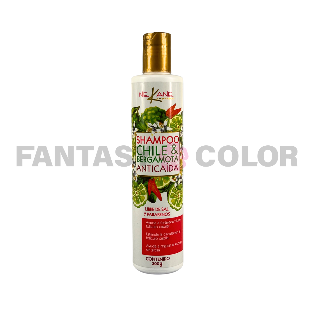 SHAMPOO CHILE Y BERGAMOTA ANTICAÍDA Fantasy Color