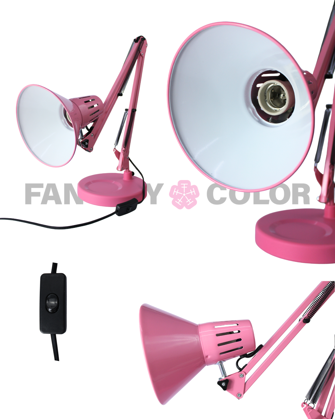 LÁMAPARA KALANZI- ROSA/NEGRO