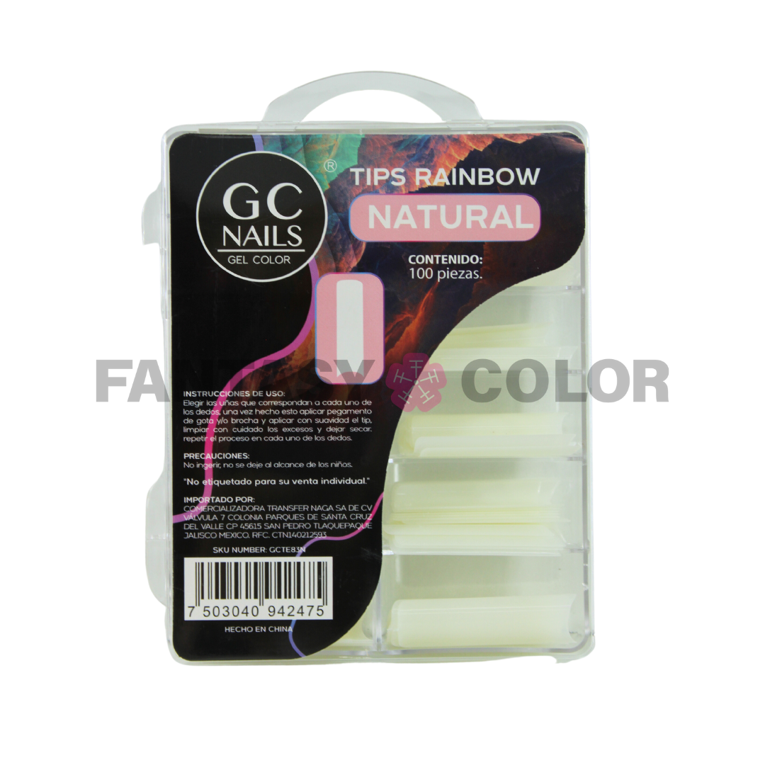 TIPS RAIBOW GC NAILS - NATURAL