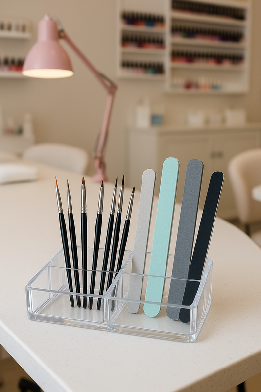 ORGANIZADOR ACRILICO PARA HERRAMIENTAS O ACCESORIOS DE 20 X 10 CM