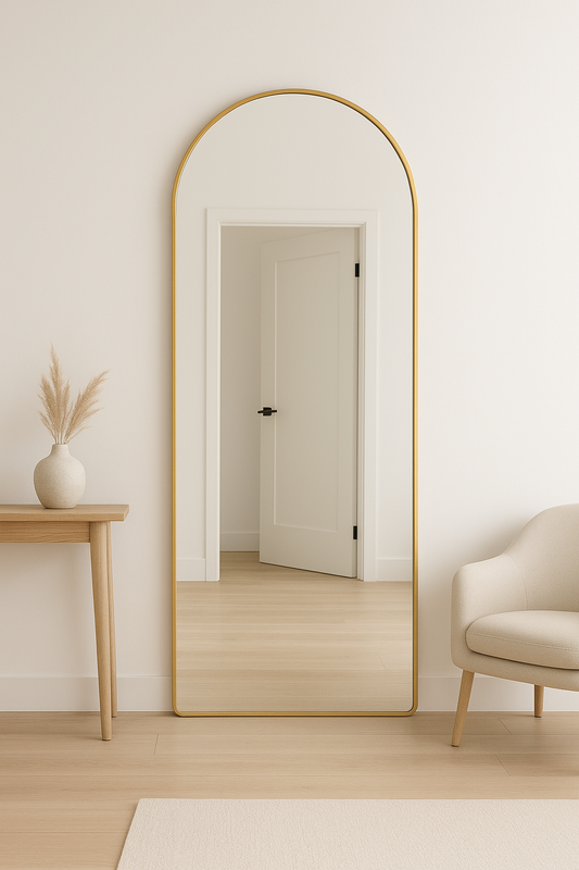 ESPEJO CUERPO COMPLETO AA GRANDE DORADO/NEGRO 60 X 1.70