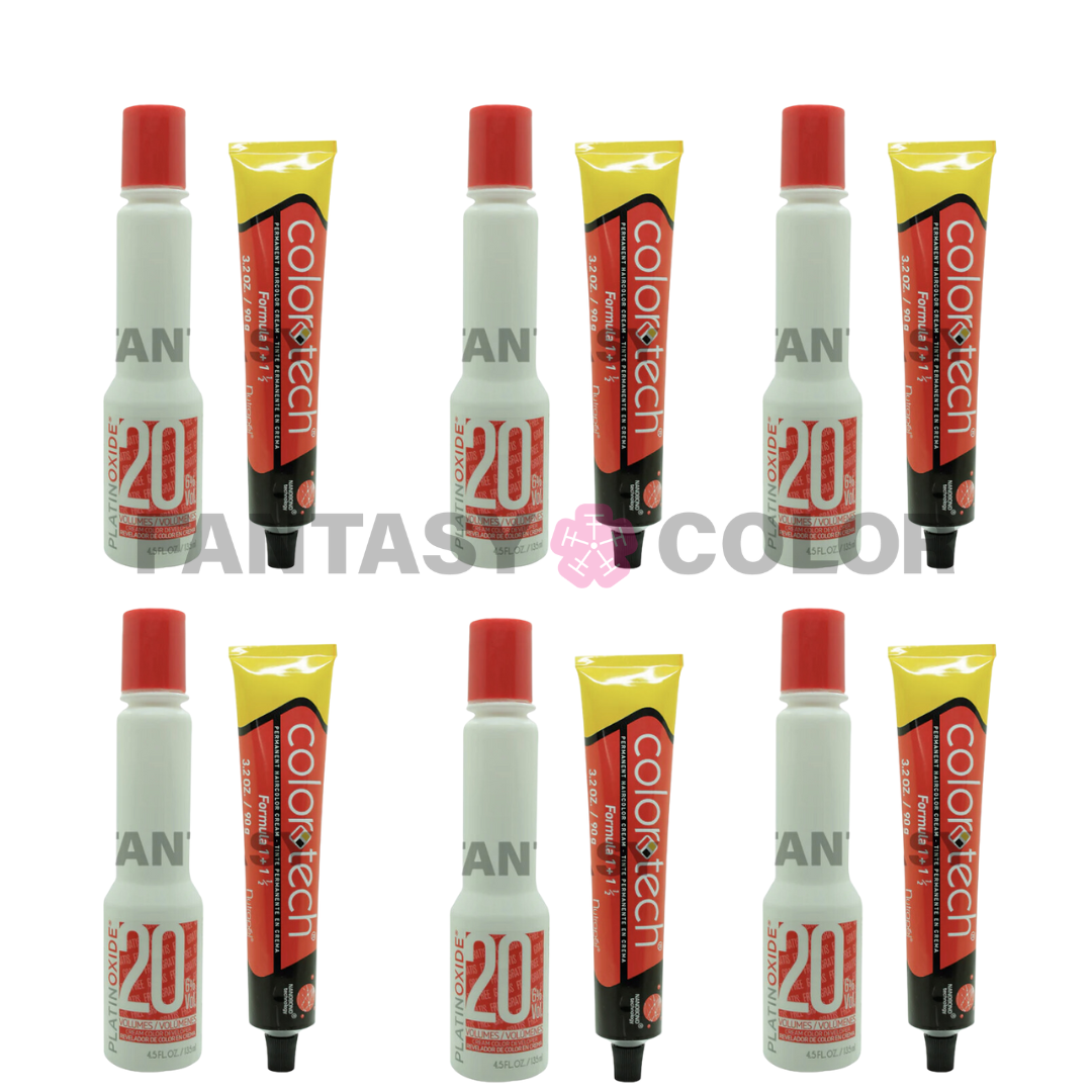 SET DE 6 MAYOREO TINTE COLORTECH