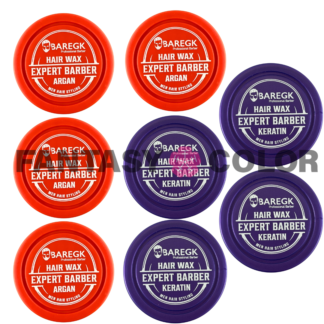 KIT DE 8 CERAS PARA CABELLO BAREGK KERATINA/ARGAN