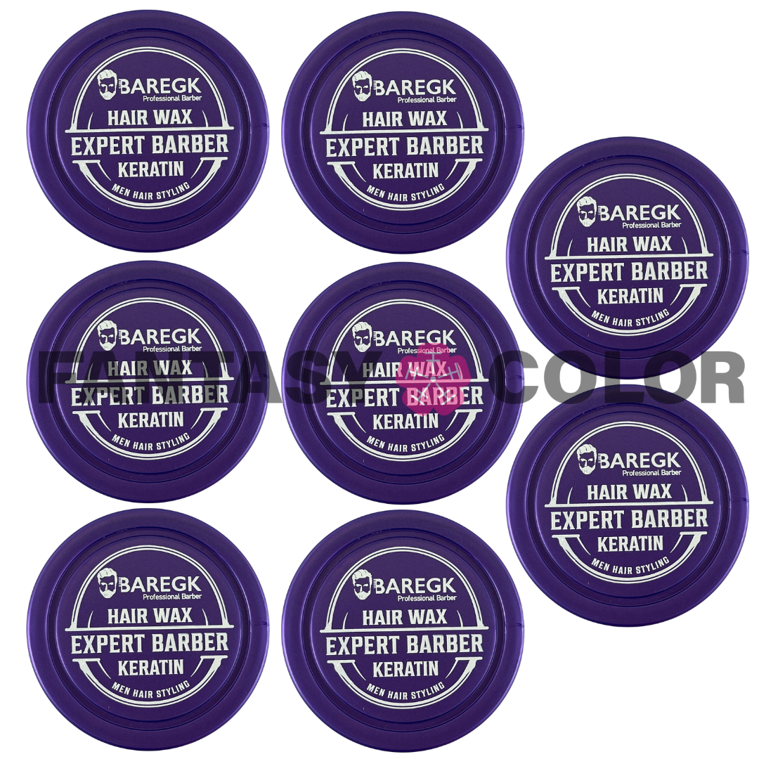 KIT DE 8 CERAS PARA CABELLO BAREGK KERATINA