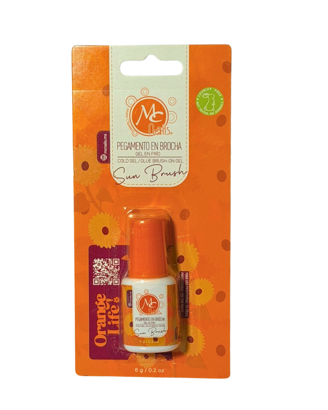 PEGAMENTO EN BROCHA BLISTER 6 G SUN DROP MC NAILS