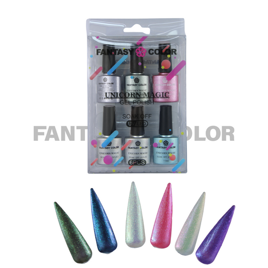 COLECCION UNICORNIO FANTASY COLOR 6 PIEZAS