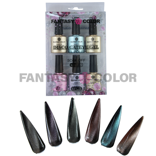 COLECCION DISCO CAT EYE FANTASY COLOR 6 PIEZAS