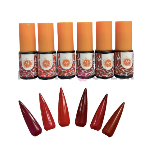 COLECCIÓN DE 6 GELES TALAVERA MC - ROJO