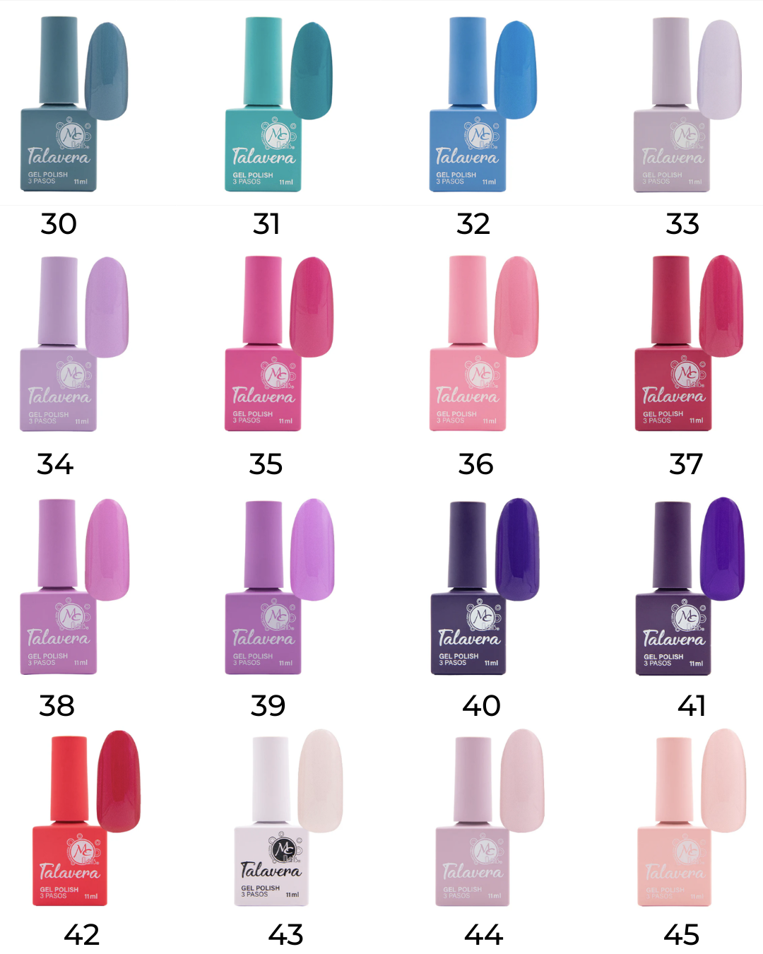 GEL TALAVERA 11 ML MC NAILS - VARIOS TONOS