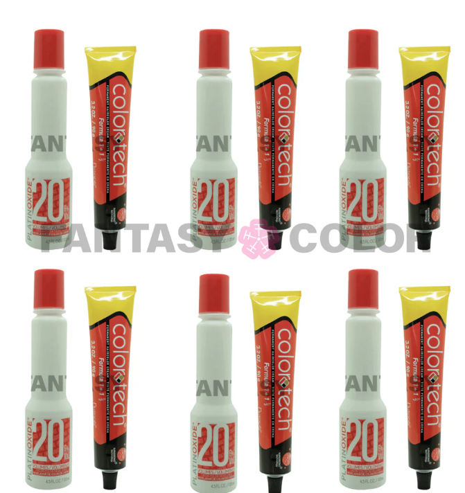 SET DE 6 MAYOREO TINTE COLORTECH RECARGADO