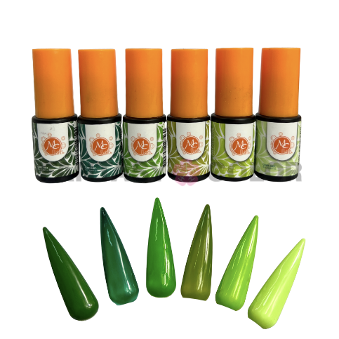 COLECCIÓN DE 6 GELES TALAVERA MC - VERDE