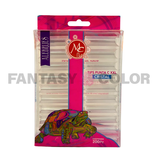 TIPS TIPO C XXL TRANSPARENTE MC NAILS