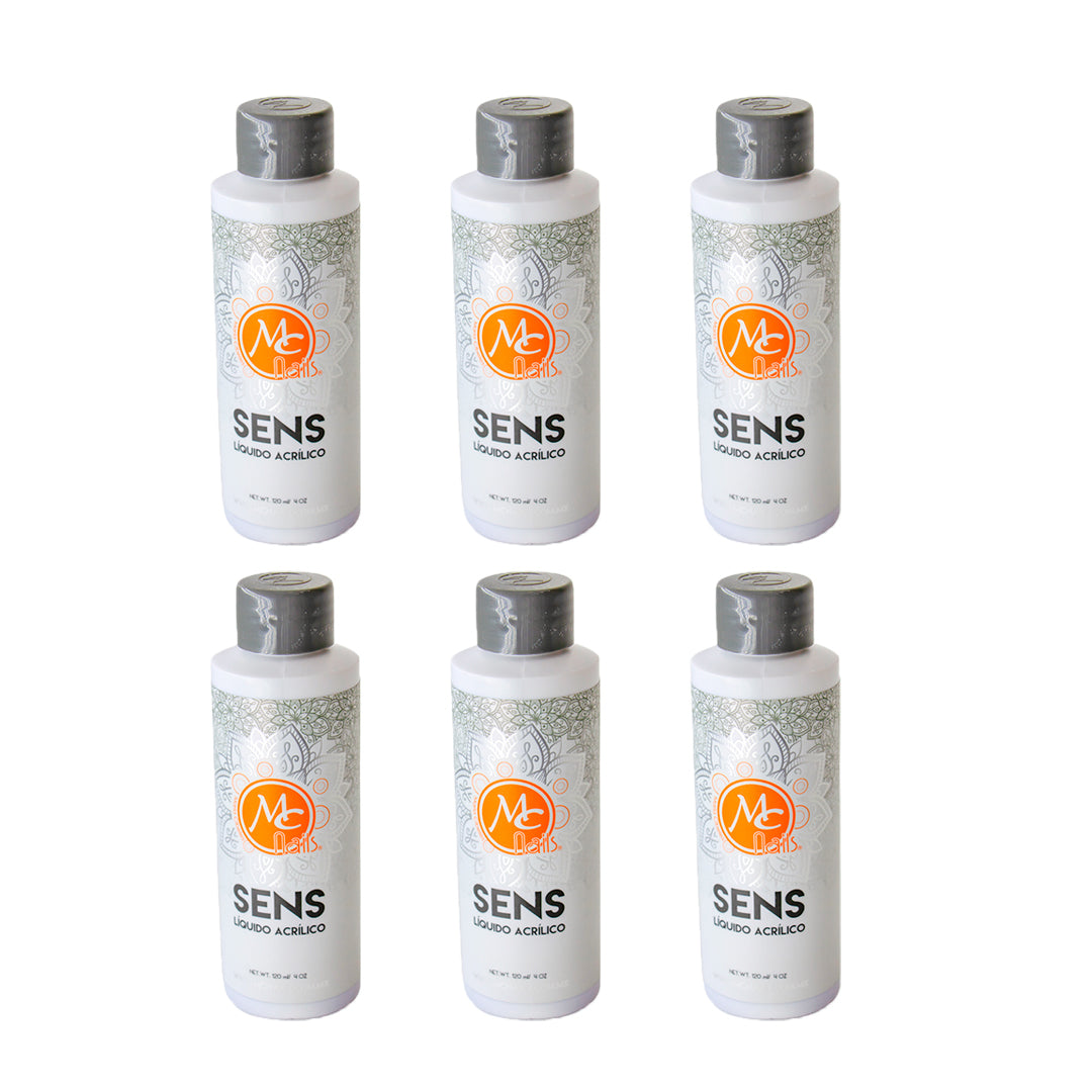 SET DE 6 LÍQUIDOS ACRÍLICO 4 OZ MC NAILS