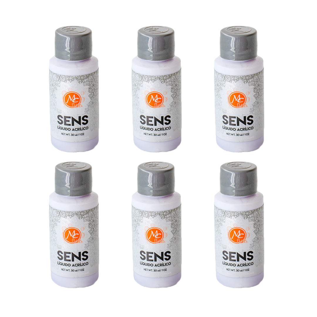 SET DE 6 LÍQUIDOS ACRÍLICO 1 OZ MC NAILS