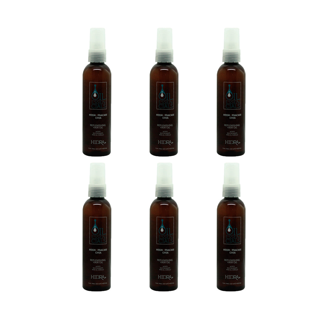 SET DE 6 HIDRA ESSENCIALS OIL 120 ML