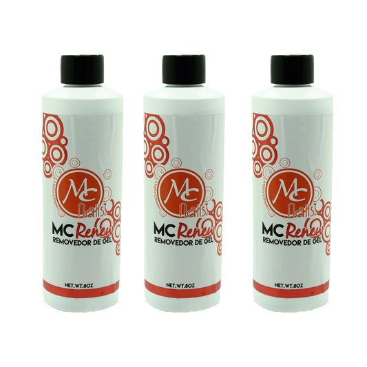 SET DE 3 RENEW MC REMOVEDOR DE GEL 8 OZ