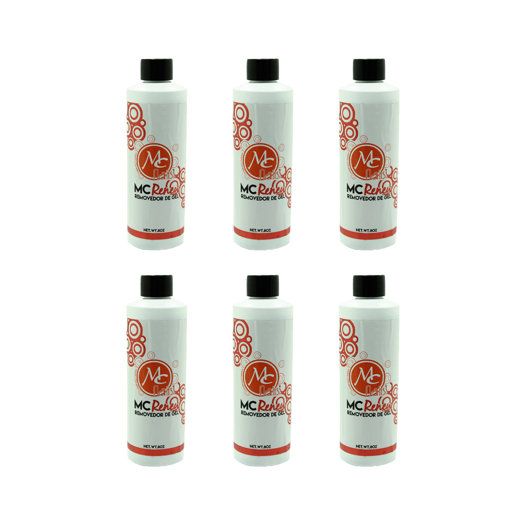 SET DE 6 RENEW MC REMOVEDOR DE GEL 8 OZ