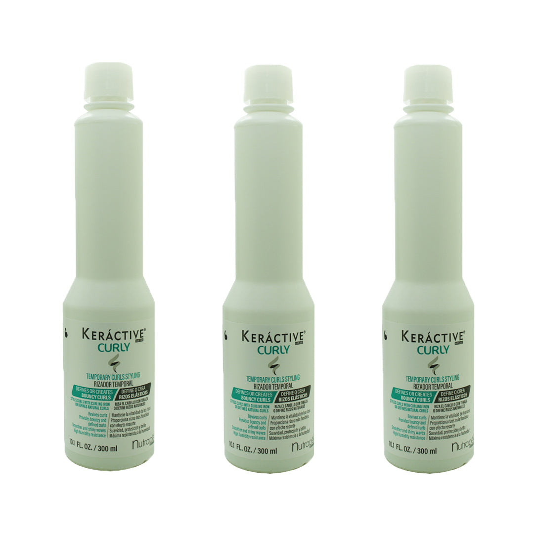 SET DE 3 KERACTIVE CURLY NUTRAPEL 300 ML