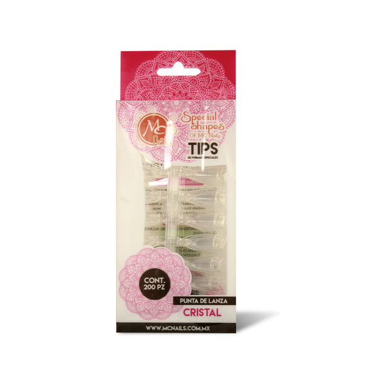 TIPS SPECIAL SHAPES PUNTA DE LANZA 200 PIEZAS
