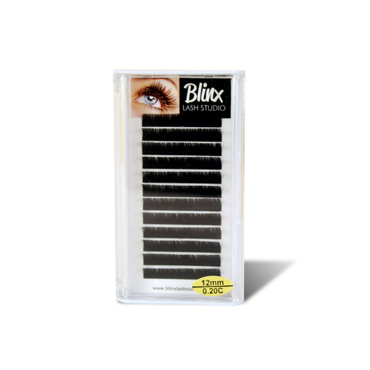 PAQUETE DE PESTAÑAS 1X1 12MM 0.20 C