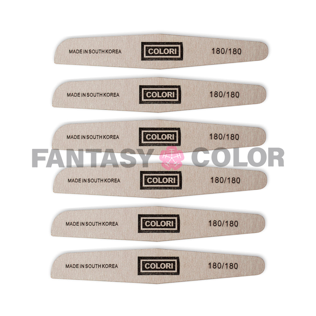 SET DE 6 LIMAS PROFESIONAL COLORI 180/180