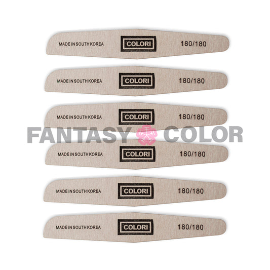 SET DE 6 LIMAS PROFESIONAL COLORI 180/180