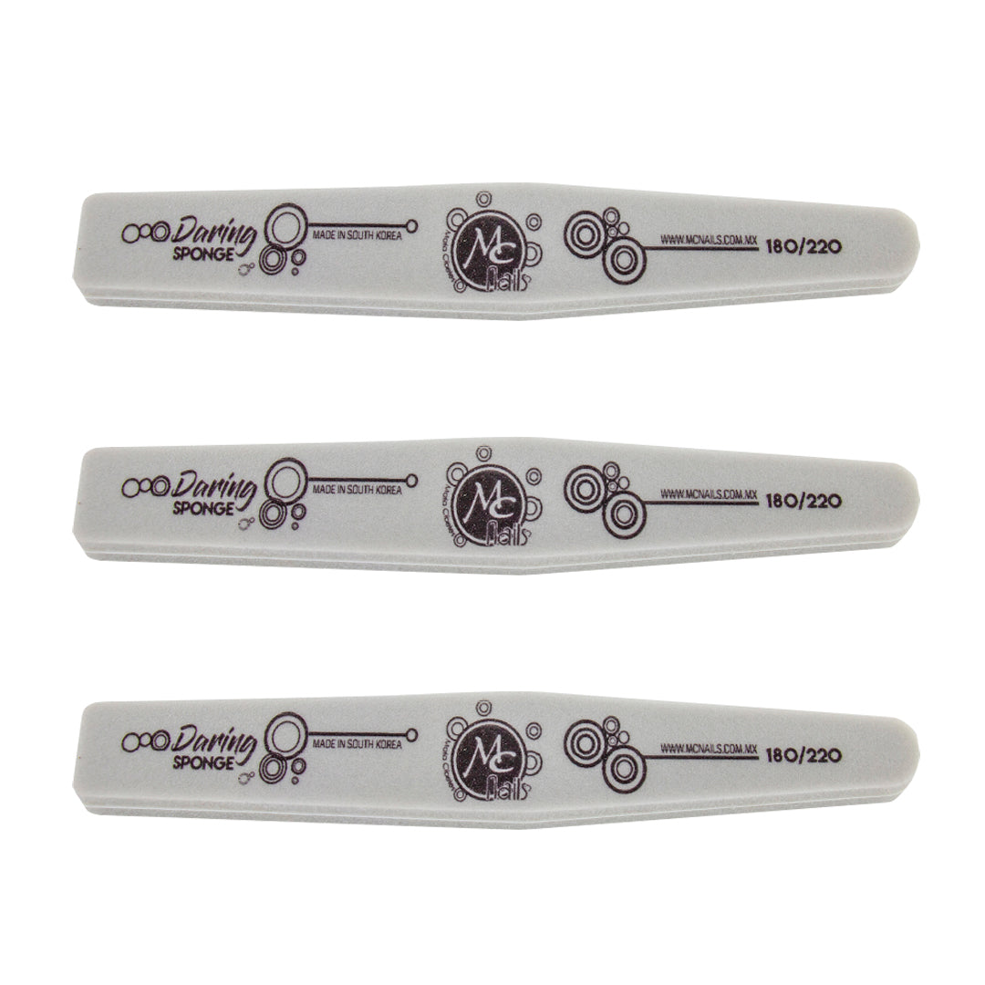 SET DE 3 LIMAS SPONGE MC GRIS