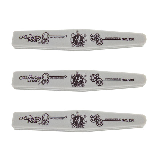 SET DE 3 LIMAS SPONGE MC GRIS