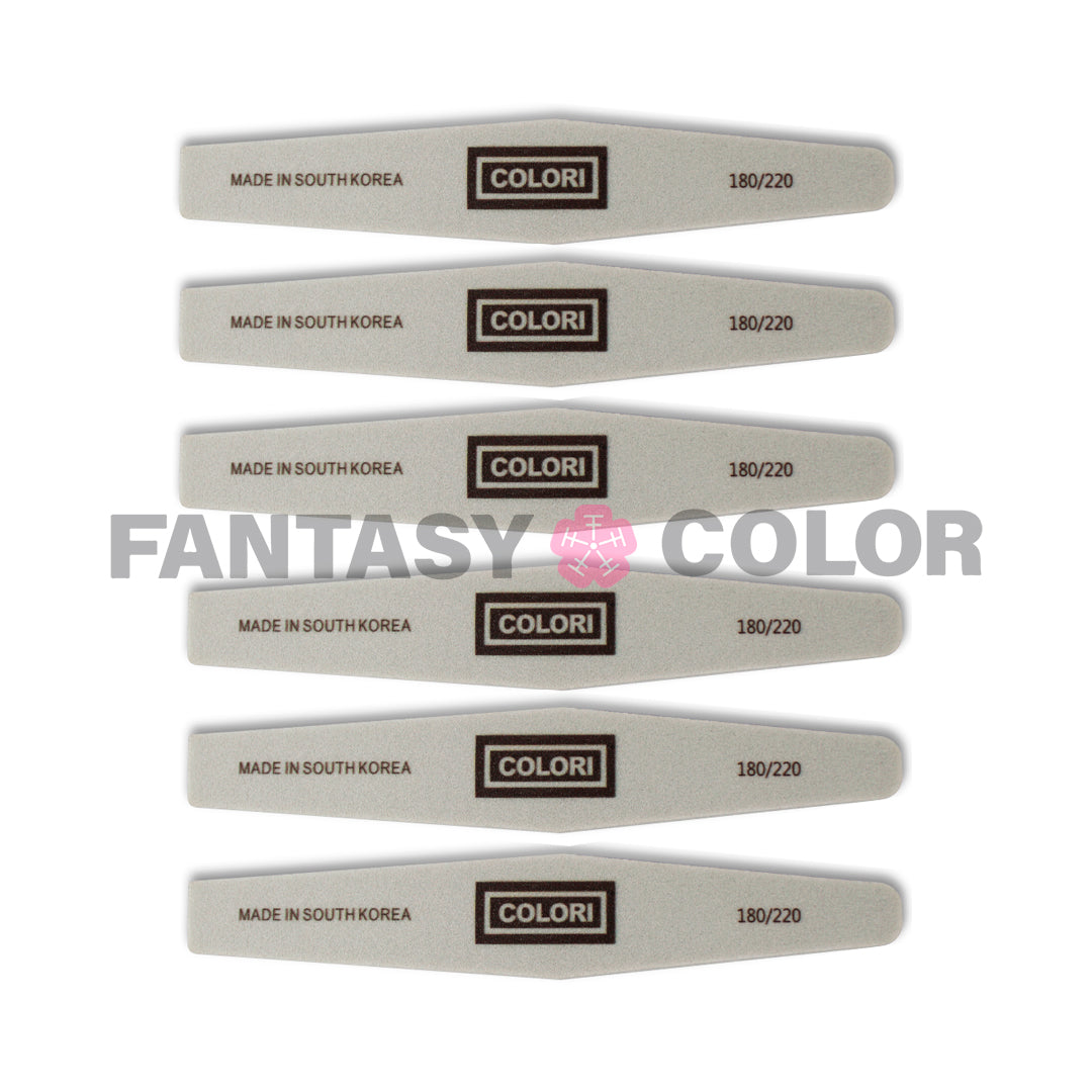 SET DE 6 LIMAS SPONGE COLORI 180/220