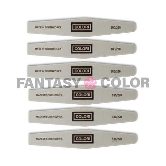 SET DE 6 LIMAS SPONGE COLORI 180/220