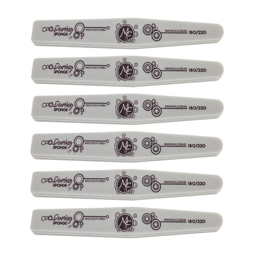 SET DE 6 LIMAS SPONGE MC GRIS